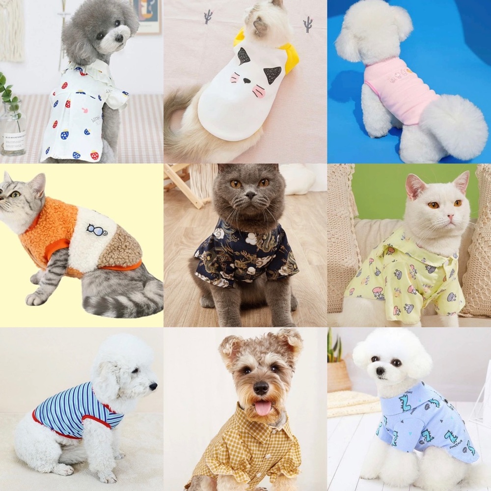 SHEIN | Dog Cat Clothes T-shirts Sweaters Shirts M